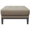 Šedá kožená podnožka MESONICA Musso Tufted