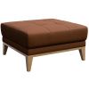 Kožená podnožka Musso Tufted