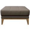Světle hnědá kožená podnožka MESONICA Musso Tufted