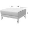 Světle hnědá kožená podnožka MESONICA Musso Tufted