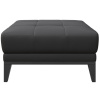 Tmavě šedá kožená podnožka MESONICA Musso Tufted