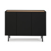 Černá dubová komoda Teulat Arista 110 x 40 cm -fv-interier-25