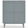 Modrošedá lakovaná komoda Teulat Corvo 100 x 40 cm