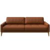 Hnědá třímístná kožená pohovka MESONICA Musso Tufted 211 cmHnědá třímístná kožená pohovka MESONICA Musso Tufted 211 cm