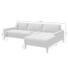 Světle hnědá kožená rohová pohovka MESONICA Musso Tufted, pravá, 248 cm