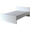 Bílá dřevěná postel Vipack Robin 120 x 200 cm