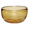 Žlutá skleněná miska Hübsch Glow 24 cm
