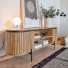 Hnědý látkový koberec Kave Home Brunilda 160 x 230 cm -fv-interier-25