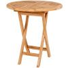 Teakový zahradní bistro stolek Koby 70 cm