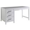 Bílý lakovaný pracovní stůl Vipack Lewis 150 x 70 cm