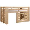 Masivní borovicová patrová postel Vipack Oliver 90 x 200 cm
