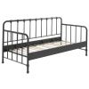 Černá kovová postel Vipack Bronxx 90 x 200 cm