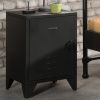 Černý kovový noční stolek Vipack Bronxx 40 x 40 cm -fv-interier-25