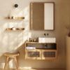 Set dvou teakových nástěnných polic Kave Home Shamel 50 x 12 cm -fv-interier-25