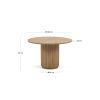 Dřevěný jídelní stůl Kave Home Licia 120 cm