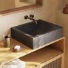 Černé hranaté terrazzo umyvadlo na desku Kave Home Delina 45 x 40 cm -fv-interier-25