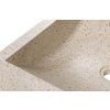 Bílé hranaté terrazzo umyvadlo na desku Kave Home Delina 45 x 40 cm -fv-interier-25