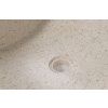 Bílé hranaté terrazzo umyvadlo na desku Kave Home Kuveni 45 x 40 cm -fv-interier-25