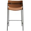 Koňakově hnědá koženková barová židle DAN-FORM Zed 67 cm