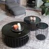 Černý skleněný kulatý konferenční stolek WLL Lance 60 cm -fv-interier-25