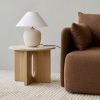 Dubový odkládací stolek AUDO ANDROGYNE 50 cm s kamennou deskou -fv-interier-25