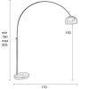 Černá stojací lampa ZUIVER BOWČerná stojací lampa WLL BOW