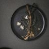 Tmavě hnědo šedý porcelánový dezertní talíř AUDO NEW NORM 13,5 cm -fv-interier-25