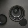 Set čtyř tmavě hnědo šedých porcelánových misek AUDO NEW NORM 7,5 cm -fv-interier-25