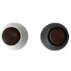 Set dvou bílo černých silikonových mlýnků na sůl a pepř MENU GRINDER I. 20,5 cm