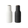 Set dvou bílo černých silikonových mlýnků na sůl a pepř AUDO GRINDER I. 20,5 cm