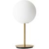 Matně opálově bílá skleněná stolní lampa AUDO TR 41 cm