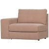 Růžový látkový koncový modul Flaireen 115 cm, levý