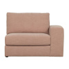 Růžový látkový koncový modul Flaireen 115 cm, pravý