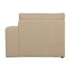 Pískově hnědý látkový koncový modul Flaireen 115 cm, pravý