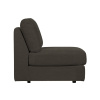 Antracitově šedý látkový středový modul Flaireen 90 cm
