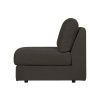 Antracitově šedý látkový středový modul Flaireen 90 cm