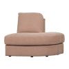Růžový látkový koncový modul Flaireen 93 cm, pravý