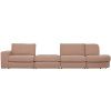 Růžový látkový koncový modul Flaireen 93 cm, pravý