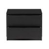 Černý borovicový TV stolek Frederica 50 x 39,5 cm