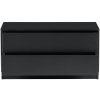 Černý borovicový TV stolek Frederica 75 x 39,5 cm