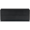 Černý borovicový TV stolek Frederica 100 x 39,5 cm