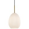 Opálově bílé závěsné světlo Halo Design Bodø 20 cm