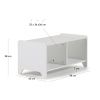 Bílá lakovaná komoda na úložné boxy Kave Home Nunila 78 x 40 cm