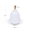Bílá plastová stolní LED lampa Kave Home Udiya