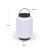 Bílá plastová stolní LED lampa Kave Home Verona