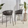 Černá pletená barová židle Kave Home Yanet 80 cm -fv-interier-25
