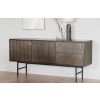 Tmavě hnědá dubová komoda ROWICO CLEARBROOK 160 x 42 cm -fv-interier-25
