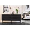 Černá dubová komoda ROWICO EVERETT 160 x 41 cm -fv-interier-25