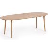 Dubový rozkládací jídelní stůl Kave Home Oqui 140-220 x 90 cm