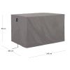 Šedý ochranný obal na zahradní pohovku Kave Home Iria 145 x 105 cm